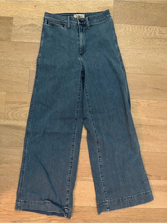 Madewell Denim - Madewell Wide Leg Blue Denim Jeans